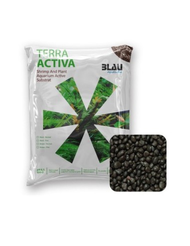 Blau Aquaristic Terra Activa Brown Fine 1-2mm 8L - substrato fertile per acquari piantumati