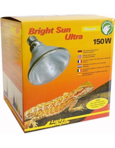 Lucky Reptile Bright Sun ULTRA Desert 150w attacco E27 - lampada diurna per rettili deserticoli