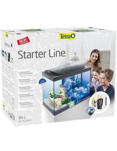 Tetra Starter Line LED 80L cm61x32x51h - acquario completo per un rapido avvio