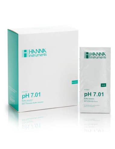 Hanna Instruments HI70007P Soluzione in Bustina Monodose 20ml calibrazione pH 7.01 ( Conf. da 5 Bustine)