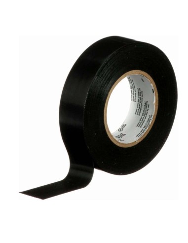 Nastro Isolante Adesivo in PVC Colore Nero Misure mm 0.15 x mm15H x 10 Metri