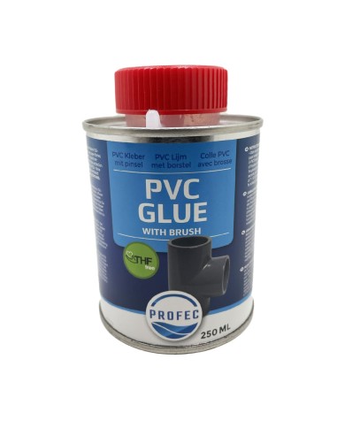 Profec PVC Glue 250ml - collante per tutti i tipi di tubi e raccordi in pvc