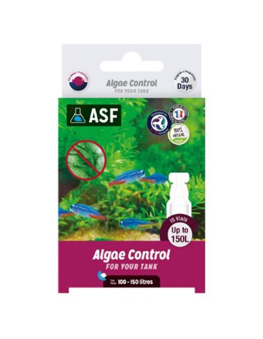 Aquarium Systems Algae Control for Your Tank FreshWater 15 fiale per 150 litri