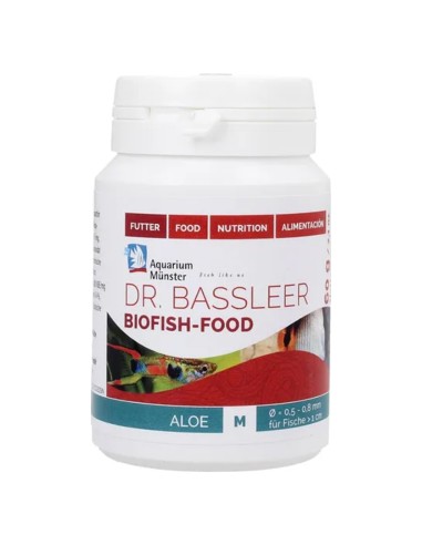 Aquarium Munster Dr.Bassleer Biofish Food Aloe M Granulometria 0.5-0.8mm 100ml/60gr