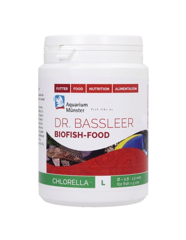 Aquarium Munster Dr.Bassleer Biofish Food Chlorella L Granulometria 0.8-1.2mm 100ml/60gr