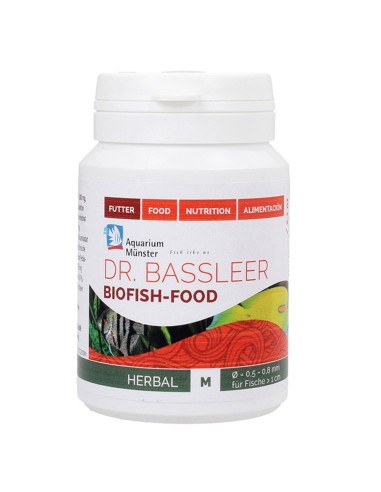 Aquarium Munster Dr.Bassleer Biofish Food Herbal M Granulometria 0.5-0.8mm 100ml/60gr