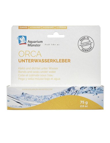 Aquarium Munster Orca - Colla subacquea Atossica Colore Nero - 75gr