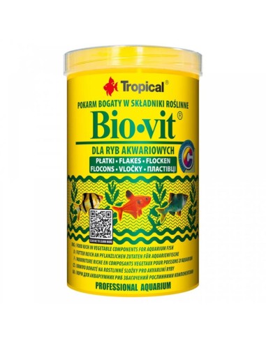 Tropical Bio-vit Flakes - mangime di base vegetale in scaglie