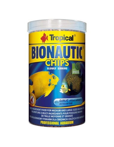 Tropical Bionautic Chips - Mangime Base per Pesci Marini di taglia medio-grande