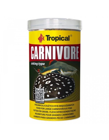 Tropical Carnivore - Alimento Completo per Pesci Carnivori da Fondo