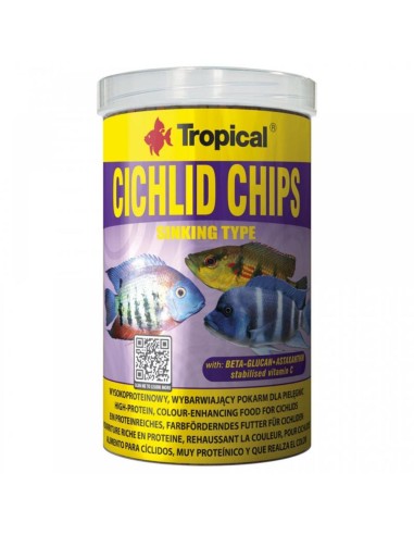 Tropical Cichlid Chips - mangime per ciclidi per intensificare i colori