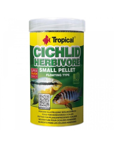 Tropical Cichlid Herbivore Small Pellet - Alimentazione Base per Ciclidi Erbivori