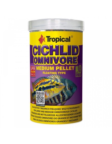 Tropical Cichlid Omnivore Medium Pellet - mangime per ciclidi onnivori, granulometria medio grande