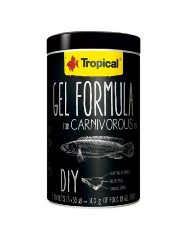 Tropical Gel Formula Carnivorous 3x35gr - Mangime in gel DIY per tutte le specie di pesci Carnivori