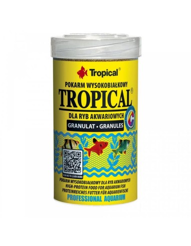 Tropical Granulat 100ml/50gr - mangime di base granulare, altamente proteico