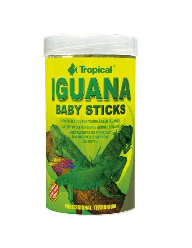 Tropical Iguana Baby Sticks 1000ml/210gr - Alimento Completo Naturale per Giovani Iguana