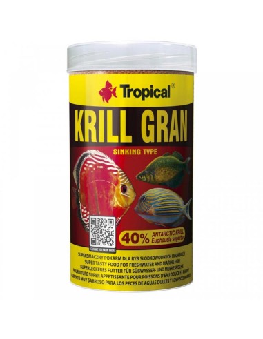 Tropical Krill Gran - mangime in granuli per pesci super-gustoso, per intensificare la colorazione, con krill