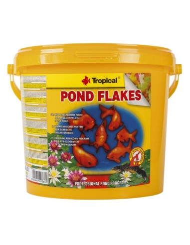 Tropical Pond Koi & Goldfish Pond Flakes - mangime in scaglie per piccoli pesci da laghetto