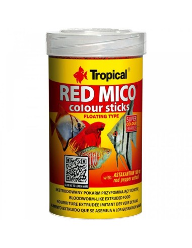 Tropical Red Mico Colour Sticks 100ml - intensifica la colorazione di pesci marini e d'acqua dolce