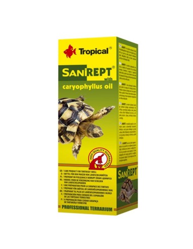 Tropical Sanirept 15ml - prodotto naturale per la pulizie e l'igene del guscio delle tartarughe