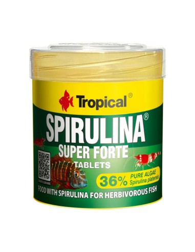 Tropical Spirulina Super Forte Tablets 50ml/80pz - compresse adesive ad alto contenuto di S.Platensis