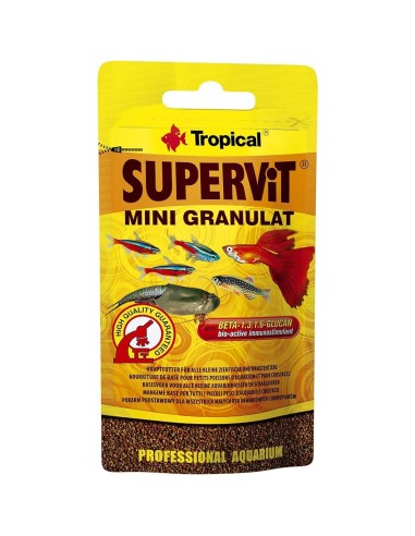 Tropical Supervit Mini Granulat - Mangime base per tutti pesci con apparato boccale piccolo