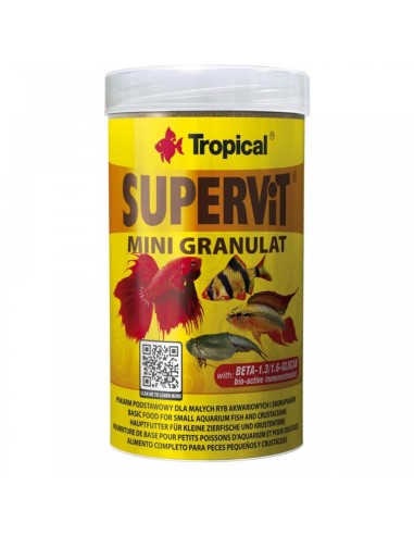 Tropical Supervit Mini Granulat - Mangime base per tutti pesci con apparato boccale piccolo