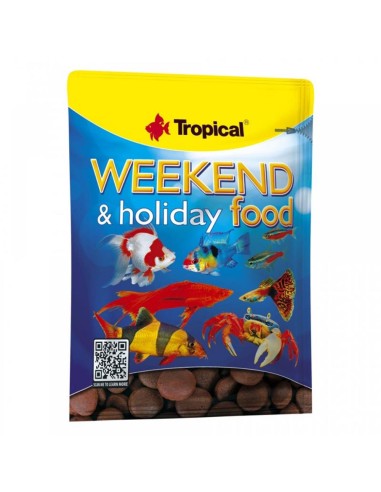 Tropical WeekEnd Food 20gr - compresse multi-ingrediente affondanti per pesci ornamentali