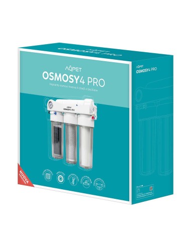 Aqpet Osmosy4 Pro 50GPD - impianto ad osmosi a bicchiere 4 stadi