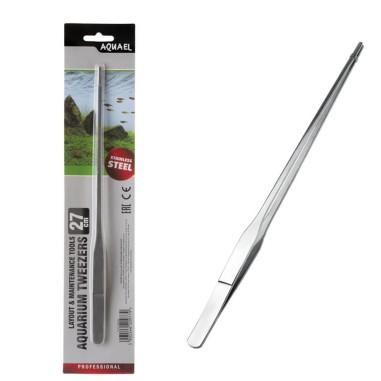 Aquael Tweezers 27cm - Pinza dritta in Acciaio inox per Piante