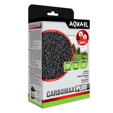 Aquael CarboMax Plus 1000ml - Carbone Super Attivo per Dolce e Marino