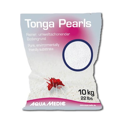 AquaMedic Tonga Pearls 10kg - substrato bianco ed ecologico per acquari marini