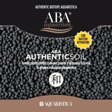 Aquaristica ABA FondoPronto Authentic Soil 2,5 L- substrato fertile di origine vulcanica per acqua dolce