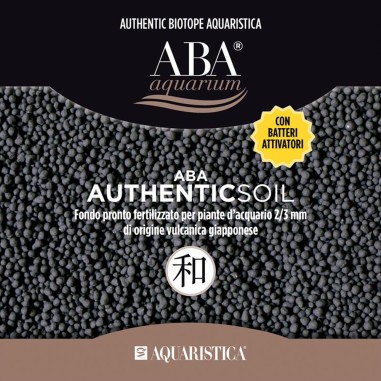 Aquaristica ABA FondoPronto Authentic Soil 2,5 L- substrato fertile di origine vulcanica per acqua dolce