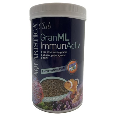 Aquaristica GranML ImmunActiv - mangime granulare per rafforzare il sistema immunitario di tutti i pesci marini e d'acqua dolce