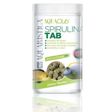 Aquaristica SpirulinaTab - pastiglie affondanti a base vegetale per tutti i pesci da fondo marini e d'acqua dolce