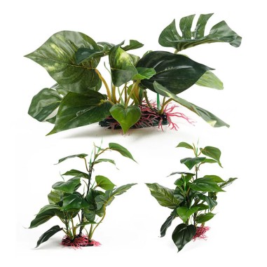 Blu Bios Deco Anubias XL cm25 - decorazione in plastica per acquari