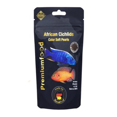 Discusfood African Cichlid Color Soft Pearls 80gr - mangime completo per vivacizzare i colori dei ciclidi africani