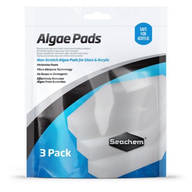 Seachem Algae Pads 3pz - panno sintetico per la rimozione delle alghe