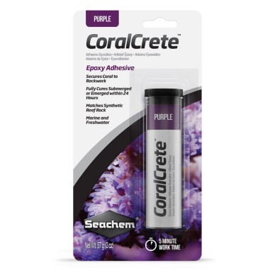 Seachem Coral Crete Purple 57gr/2oz - colla epossidica bicomponente viola per coralli