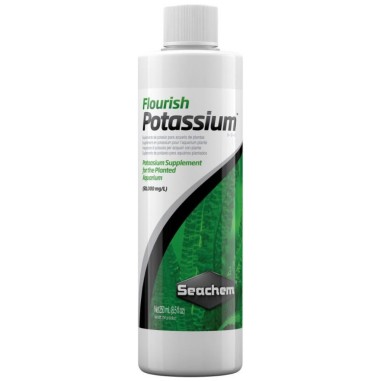 Seachem Flourish Potassium - Integratore di Potassio per Acquari d'acqua Dolce con Piante