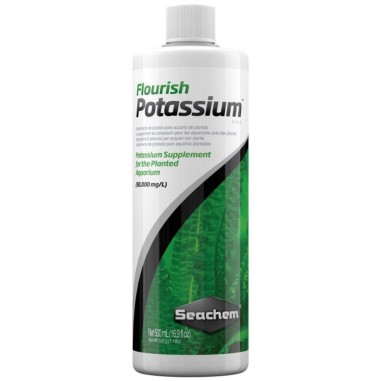 Seachem Flourish Potassium - Integratore di Potassio per Acquari d'acqua Dolce con Piante