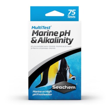 Seachem MultiTest Marine pH&Alcalinity 75 misurazioni - test per la valutazione di pH e alcalinità in acqua marina