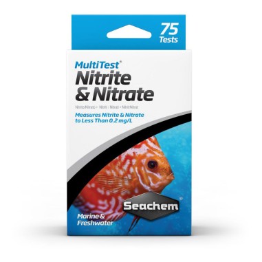 Seachem MultiTest Nitrite&Nitrate 75 misurazioni - test per la valutazione di Nitriti e Nitrati in acqua dolce e marina