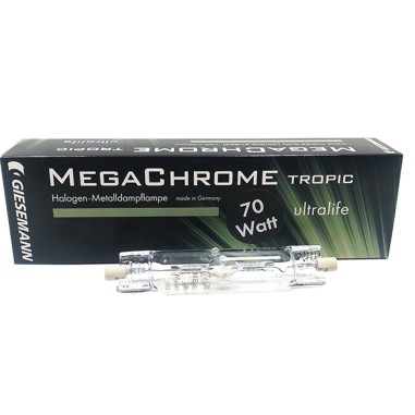 Giesemann Megachrome Tropic 70 watt 5600 K attacco Rx7s - lampada alogena HQI per acquari d'acqua dolce