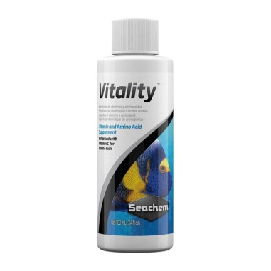 Seachem Vitality 100ml - supplemento di vitamine e amino acidi che rafforzano la vitamina C, per pesci marini