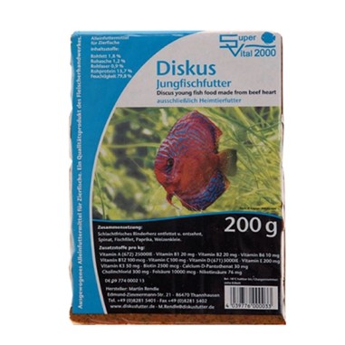 Sv2000 Super Vital DiskusFutter Fein 200gr (pastone per giovani Discus)