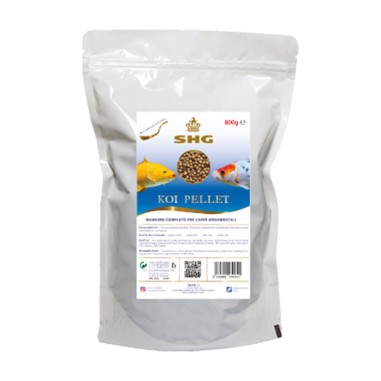 SHG Koi Pellets 800gr - mangime in pellet affondanti per carpe e altri pesci da laghetto