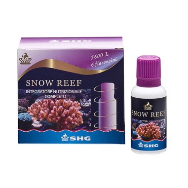 SHG Snow Reef 3.6 - 6x30ml Integratore Alimentare Completo per Organismi Filtratori, Coralli Zooxanthellati e non