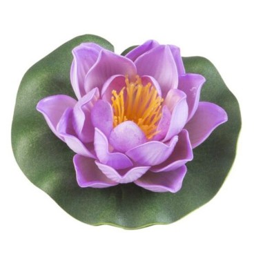 Velda Floating Lotus Foam Pink Ø10cm - decorazione sintetica galleggiante per laghetti